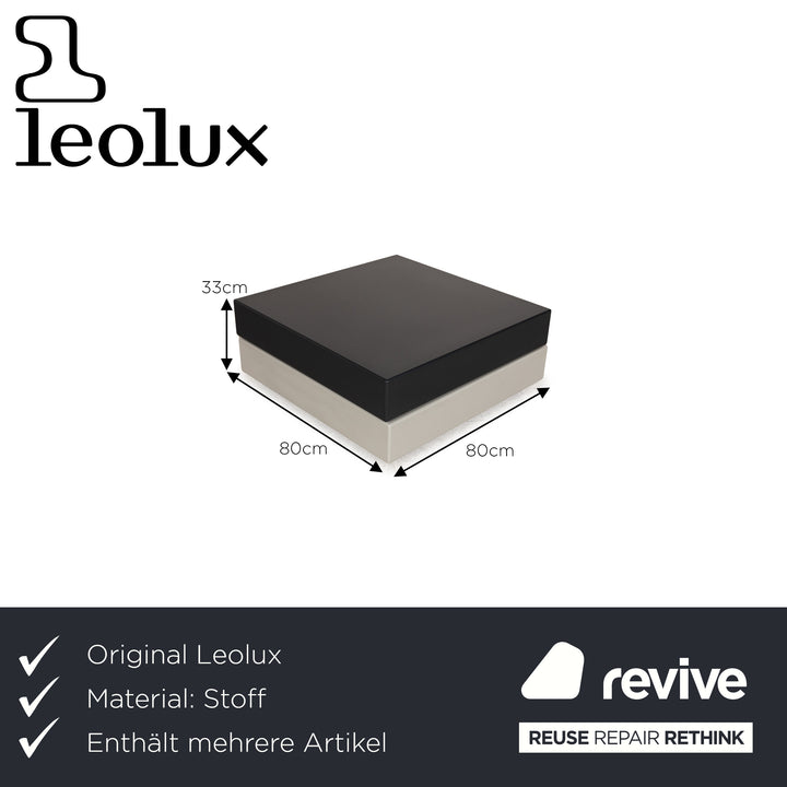 Leolux Ponton next fabric corner sofa set grey sofa coffee table