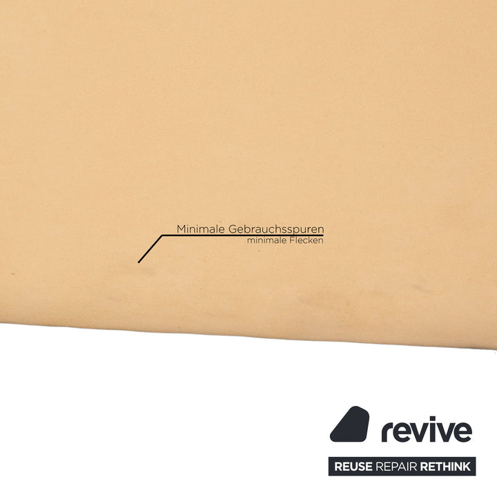 Leolux fabric sofa set beige three-seater 2x armchair couch