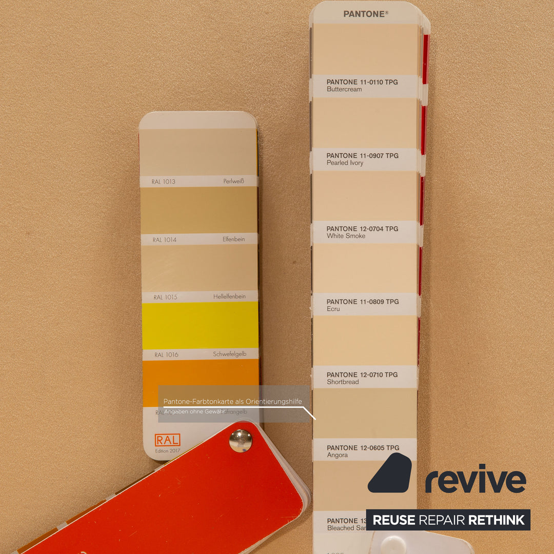 Leolux fabric sofa set beige three-seater 2x armchair couch