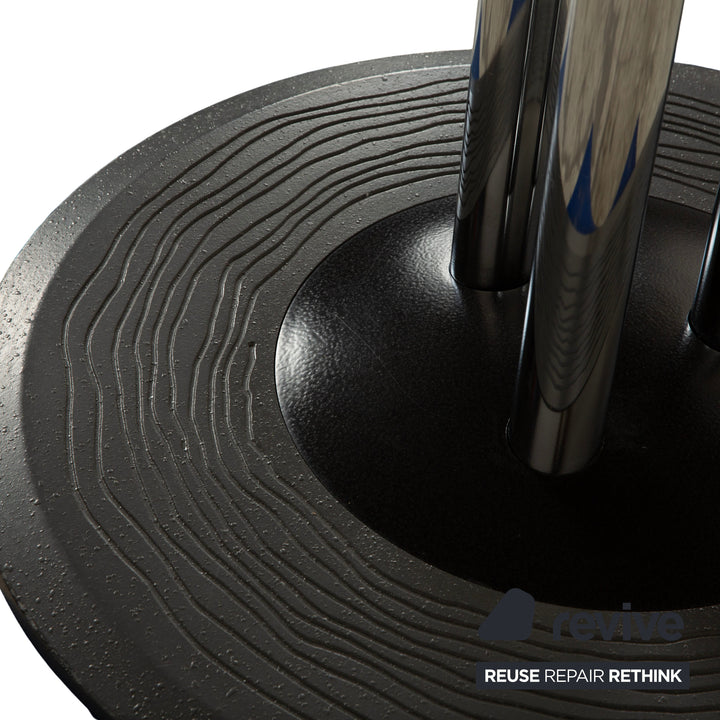 Leolux Trias wooden dining table black anthracite manual function extension function