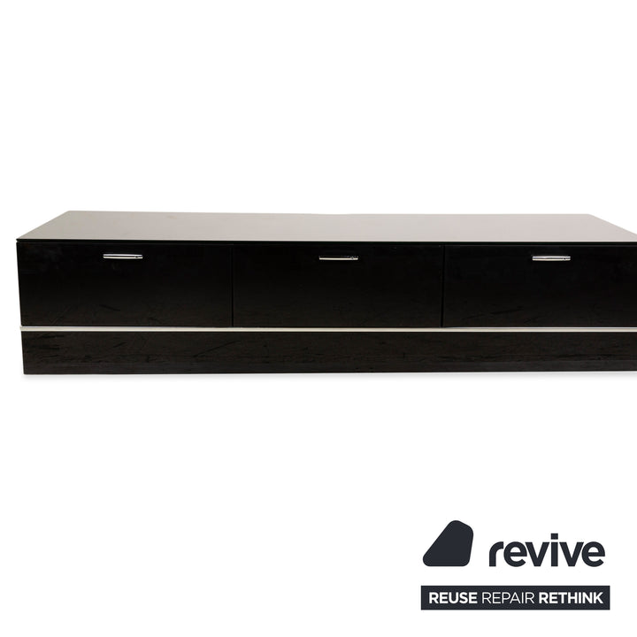 Leonardo Holz Sideboard Schwarz