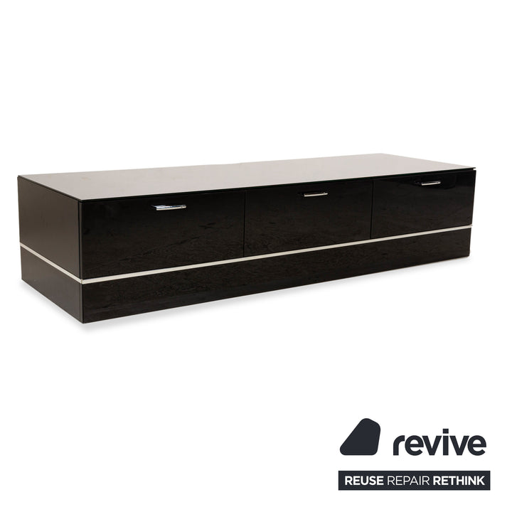 Buffet en bois Leonardo noir