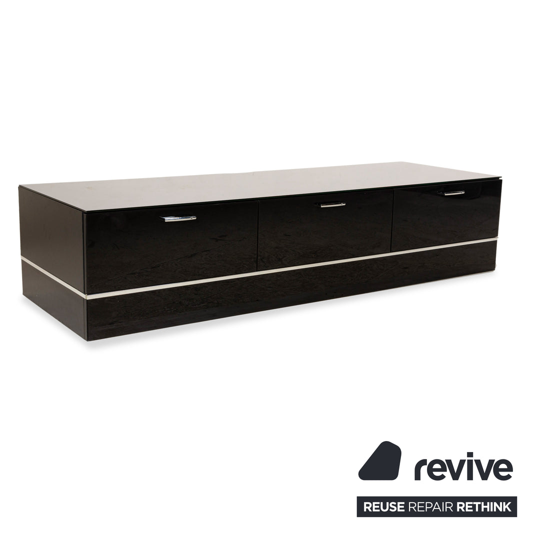 Leonardo Holz Sideboard Schwarz