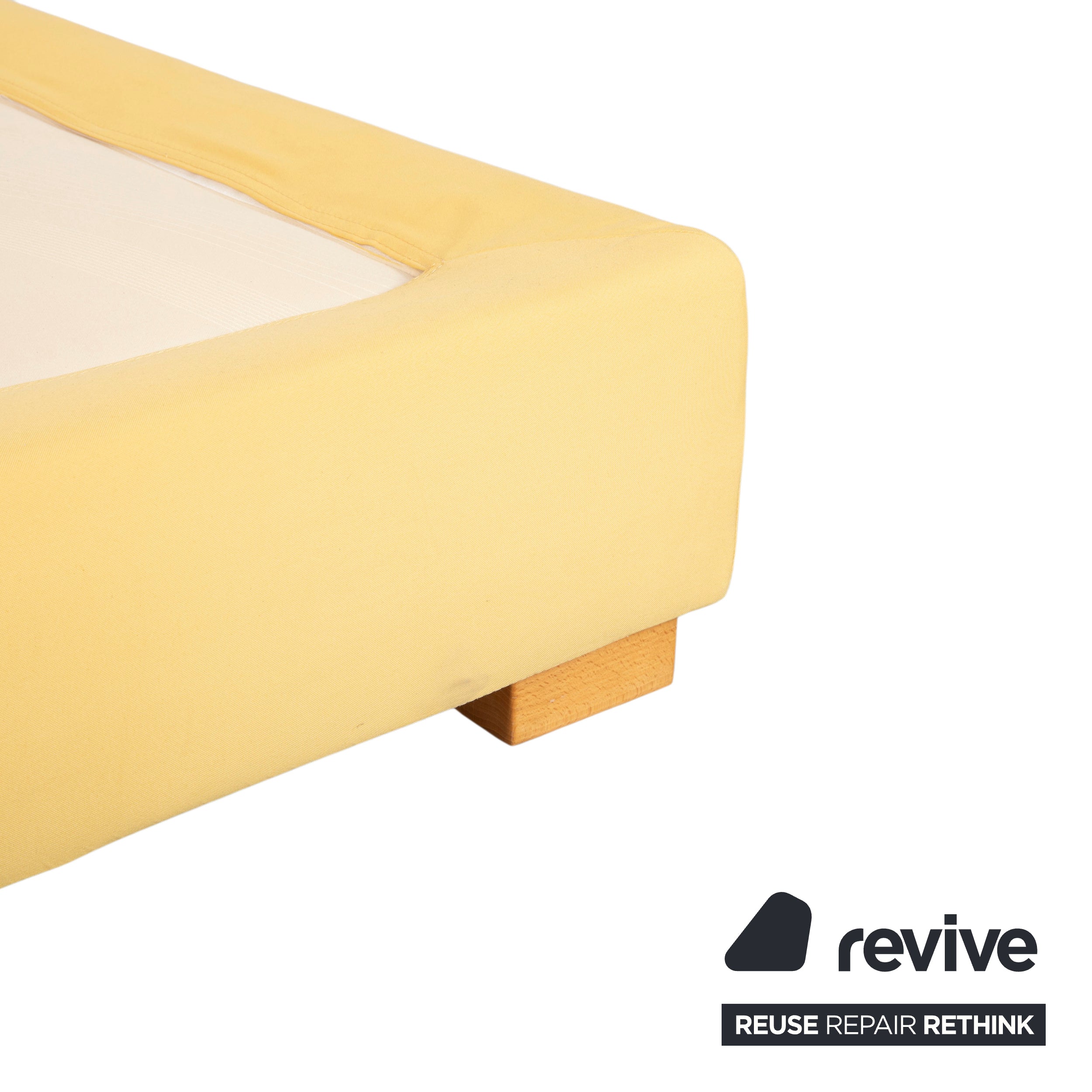 Ligne Roset Anna Fabric Bed Cream Yellow
