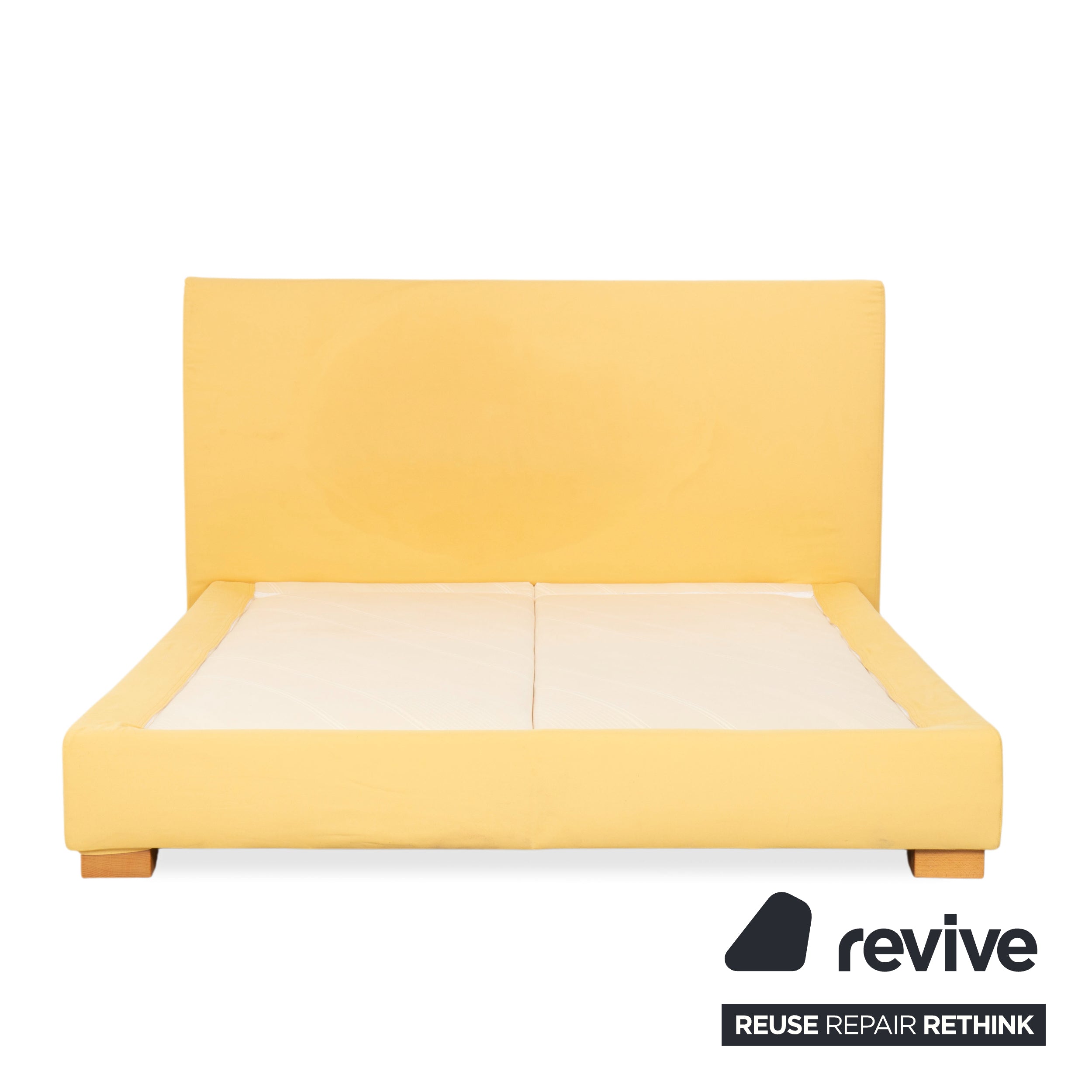 Ligne Roset Anna Fabric Bed Cream Yellow