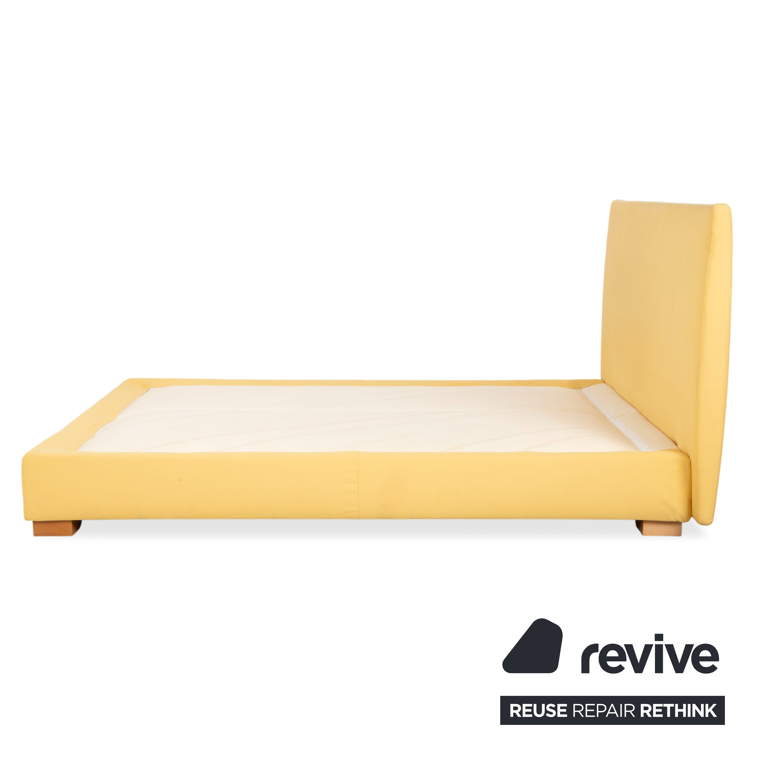 Ligne Roset Anna Tissu Lit Crème Jaune