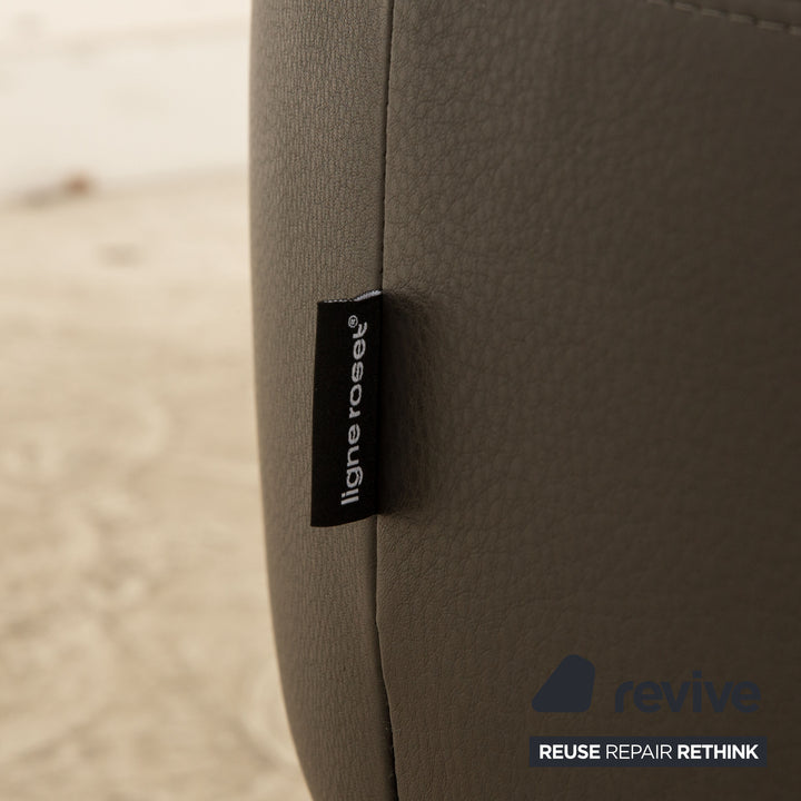 ligne roset Astair leather armchair set anthracite