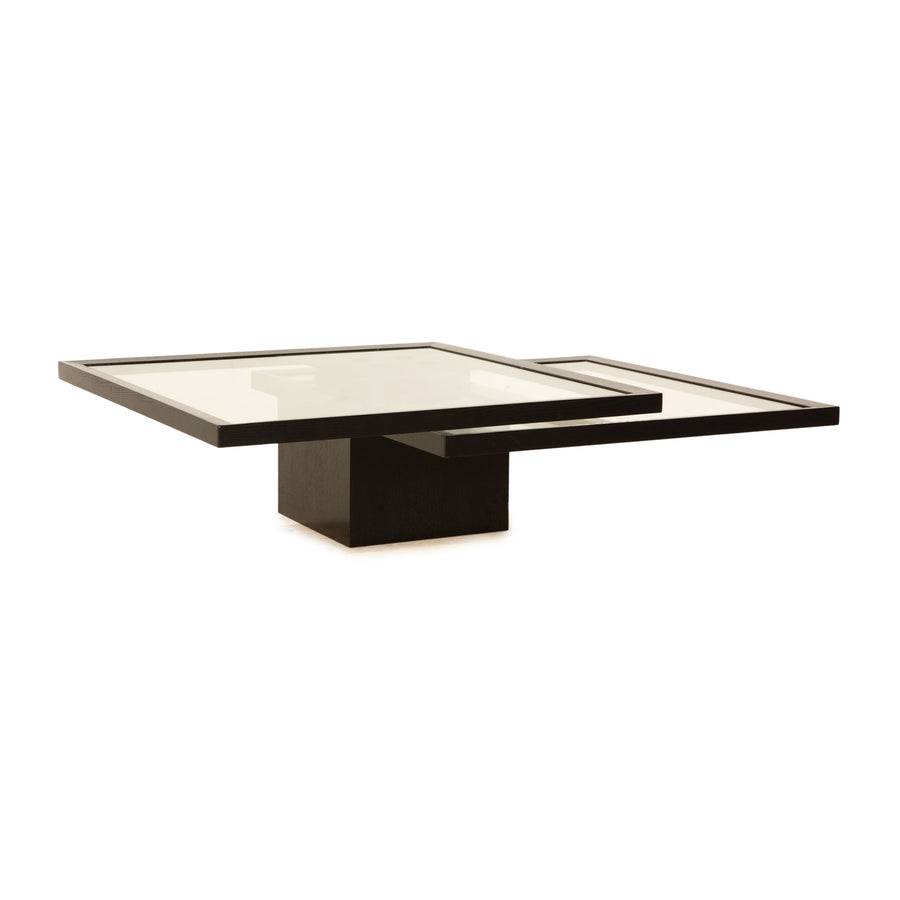 ligne roset Cailleres glass coffee table black manual function