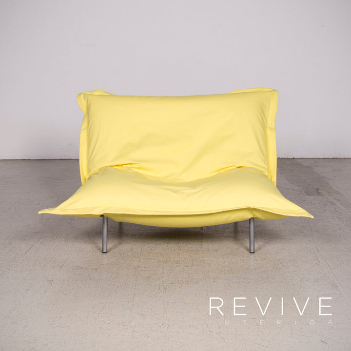 ligne roset Multy Calin Designer Stoff Sofa Garnitur Gelb Dreisitzer Sessel Couch Funktion #8319