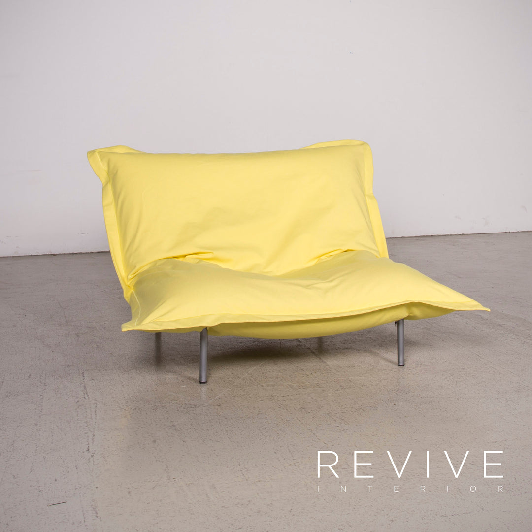 ligne roset Multy Calin Designer Stoff Sofa Garnitur Gelb Dreisitzer Sessel Couch Funktion #8319