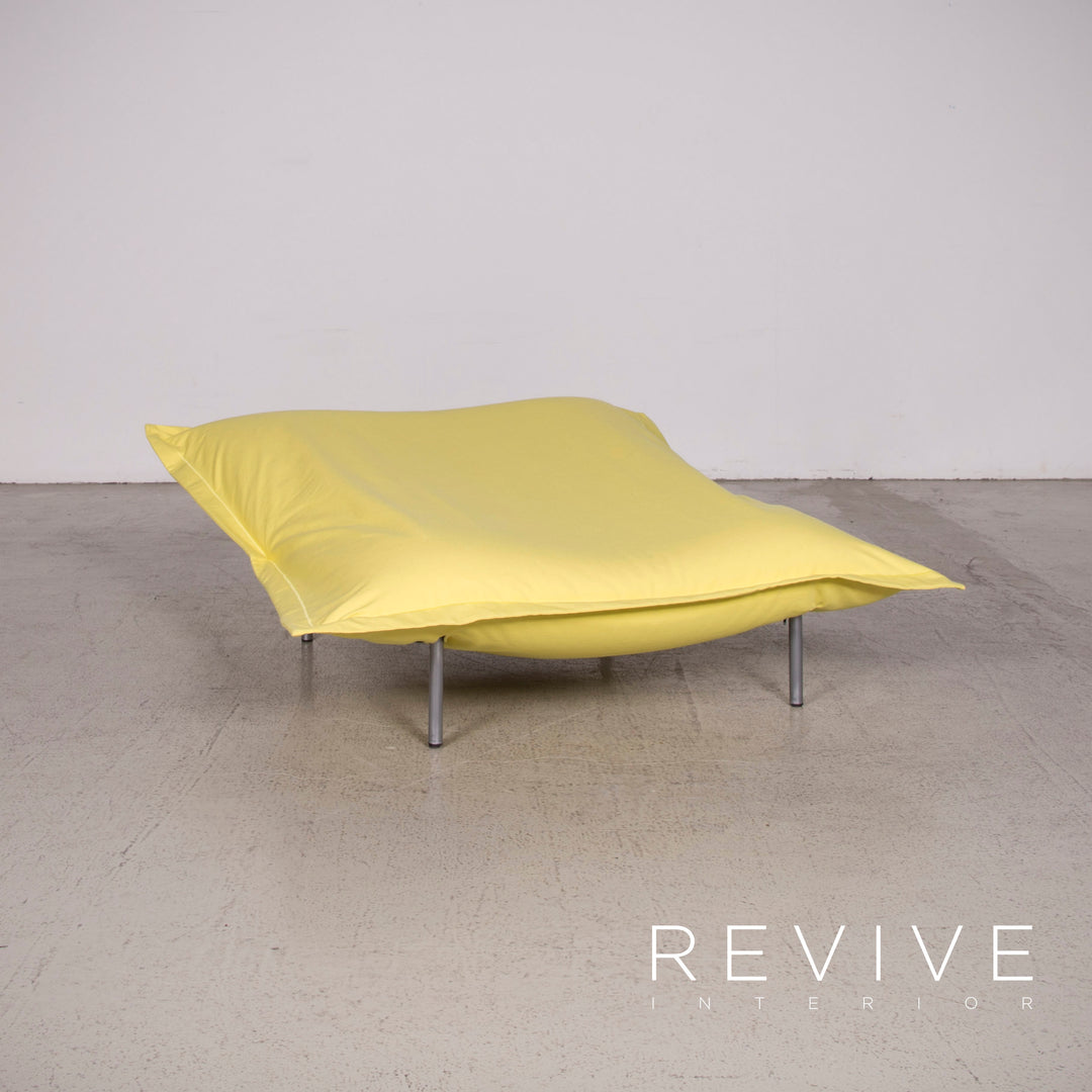 ligne roset Multy Calin Designer Stoff Sofa Garnitur Gelb Dreisitzer Sessel Couch Funktion #8319