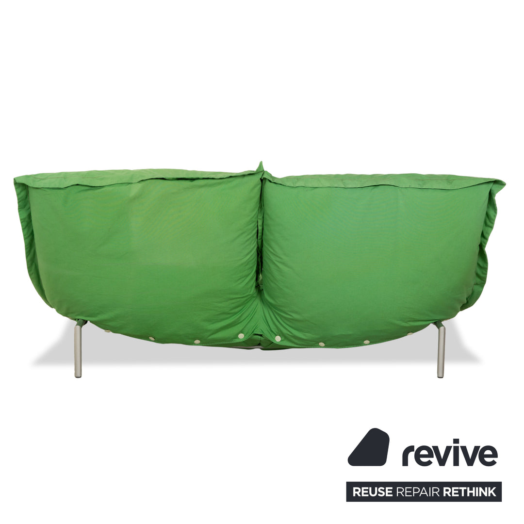 Ligne Roset Calin Stoff Zweisitzer Limette Grün Sofa Couch