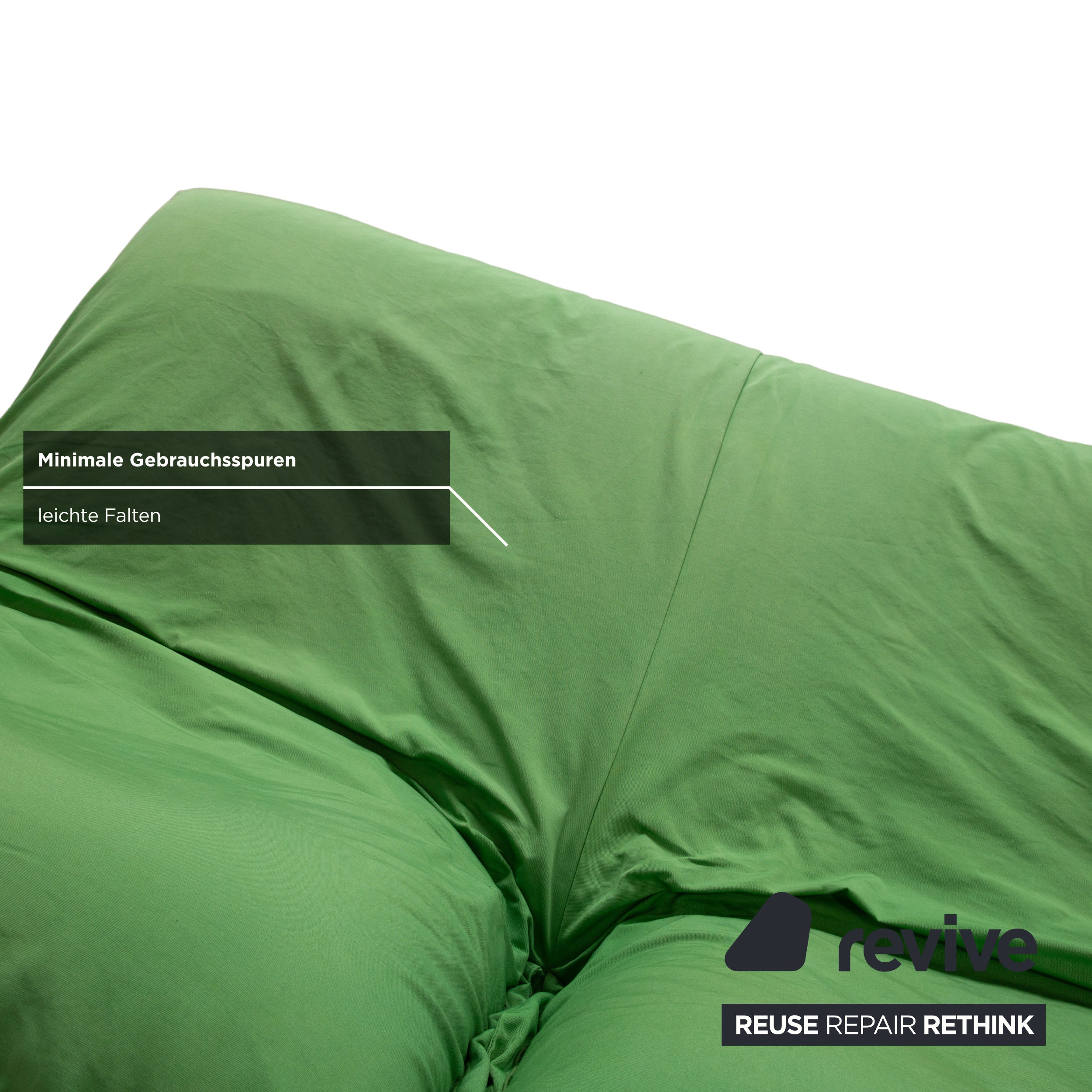 Canapé deux places en tissu Calin Ligne Roset vert citron