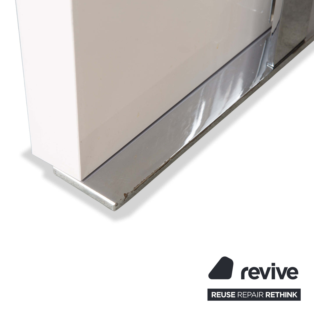 ligne roset Cineline wooden dining table cream white extension function 160-293 x 100 cm