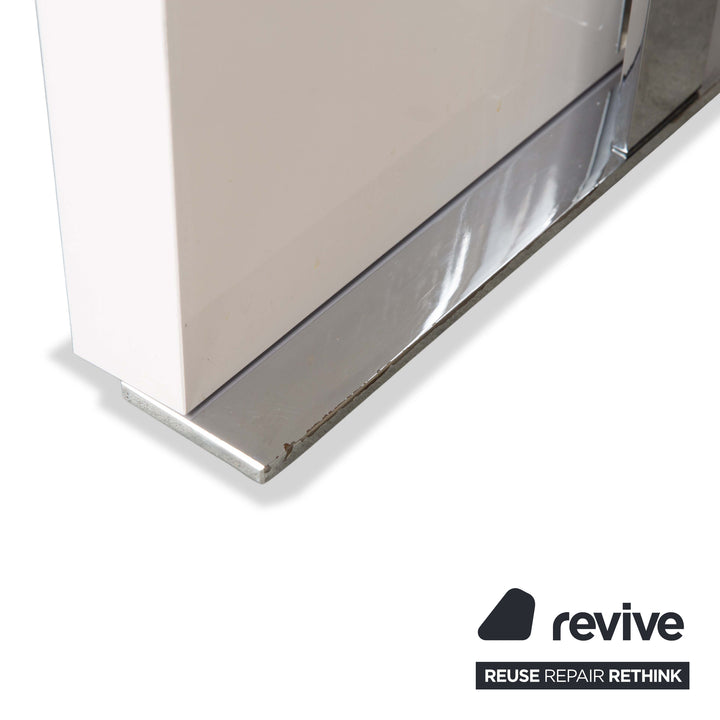 ligne roset Cineline wooden dining table cream white extension function 160-293 x 100 cm