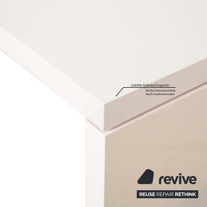 ligne roset Cineline wooden dining table cream white extension function 160-293 x 100 cm