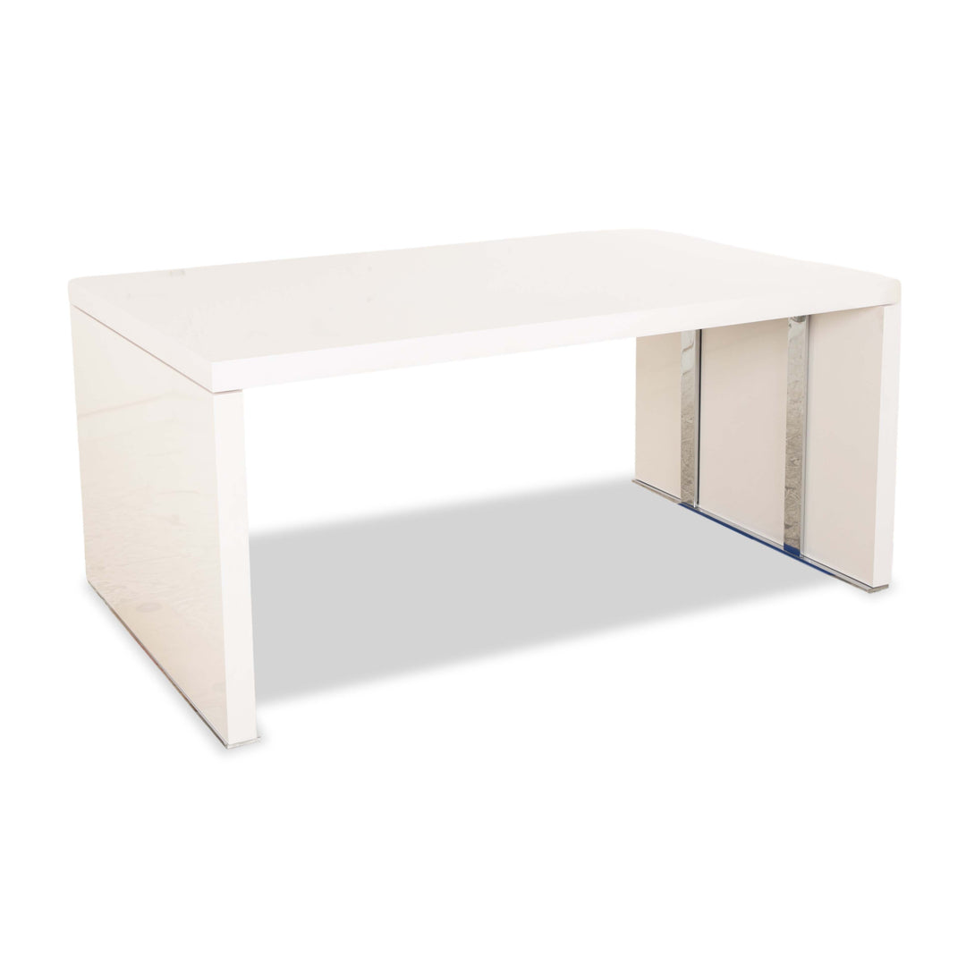 ligne roset Cineline wooden dining table cream white extension function 160-293 x 100 cm