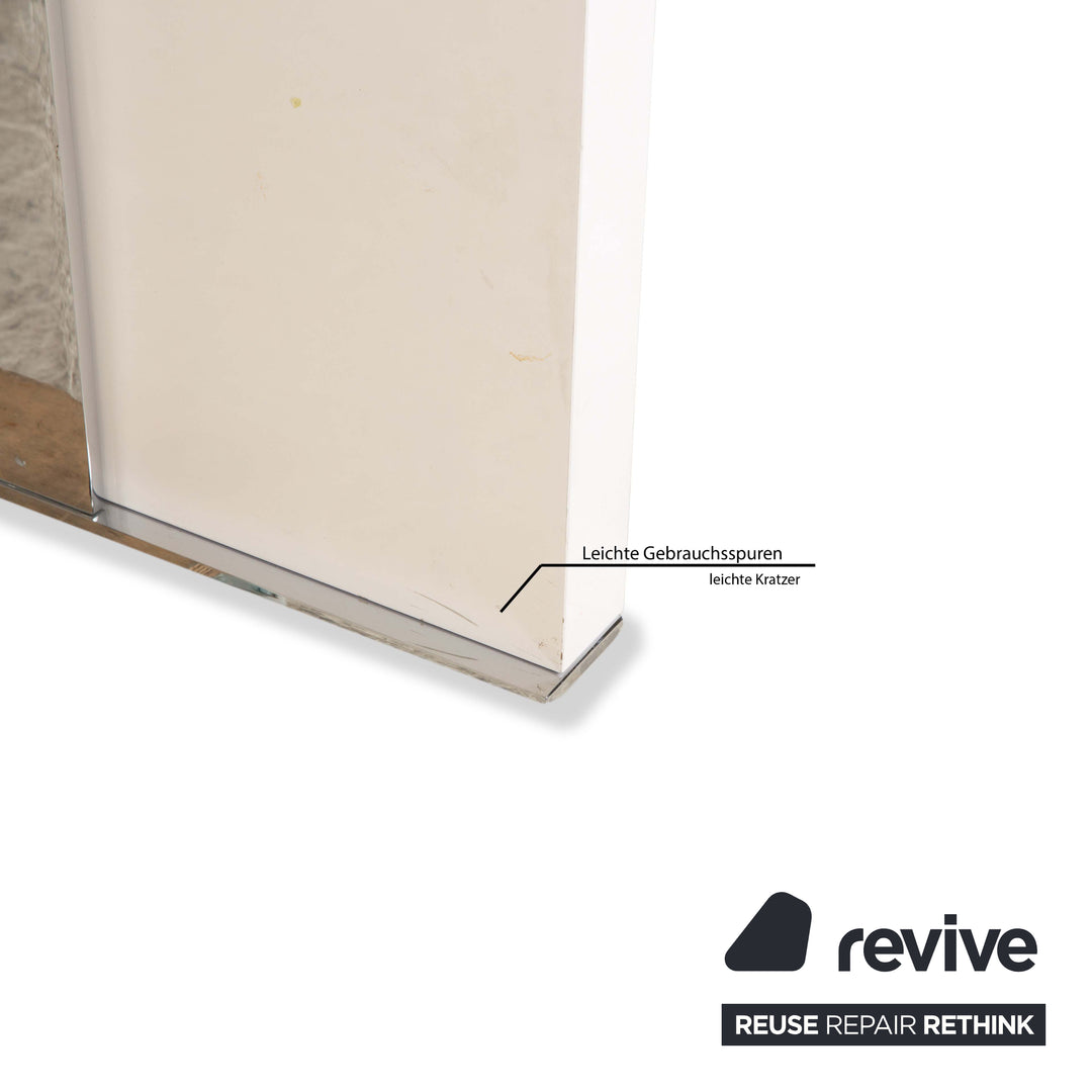 ligne roset Cineline wooden dining table cream white extension function 160-293 x 100 cm