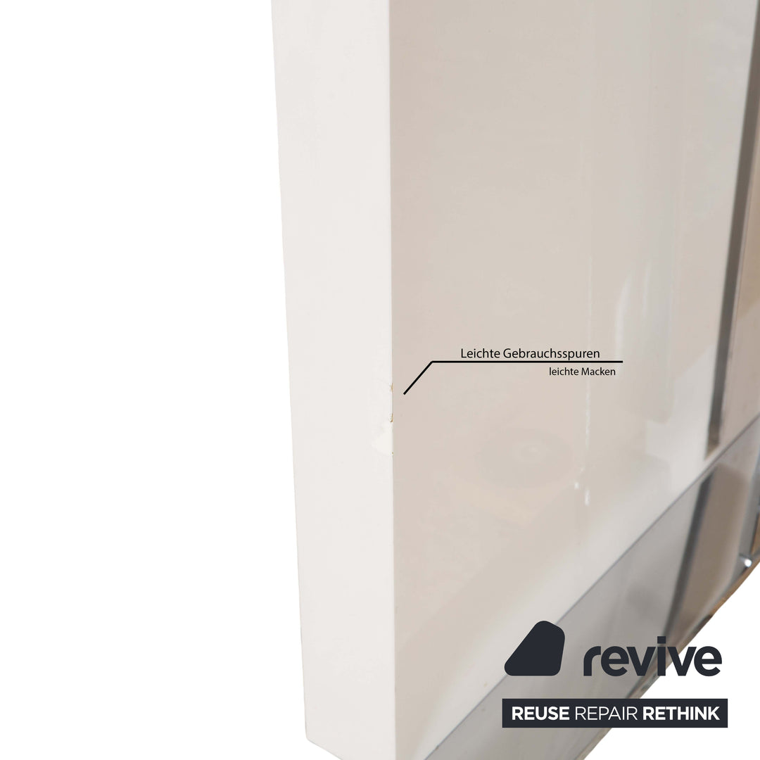 ligne roset Cineline wooden dining table cream white extension function 160-293 x 100 cm