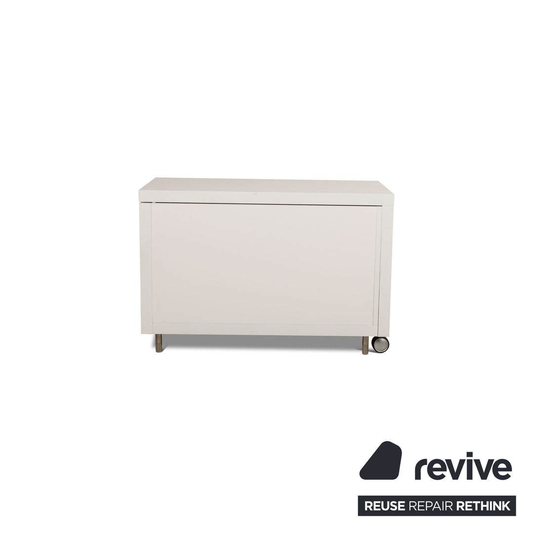 ligne roset Cineline wooden sideboard white manual function chest of drawers