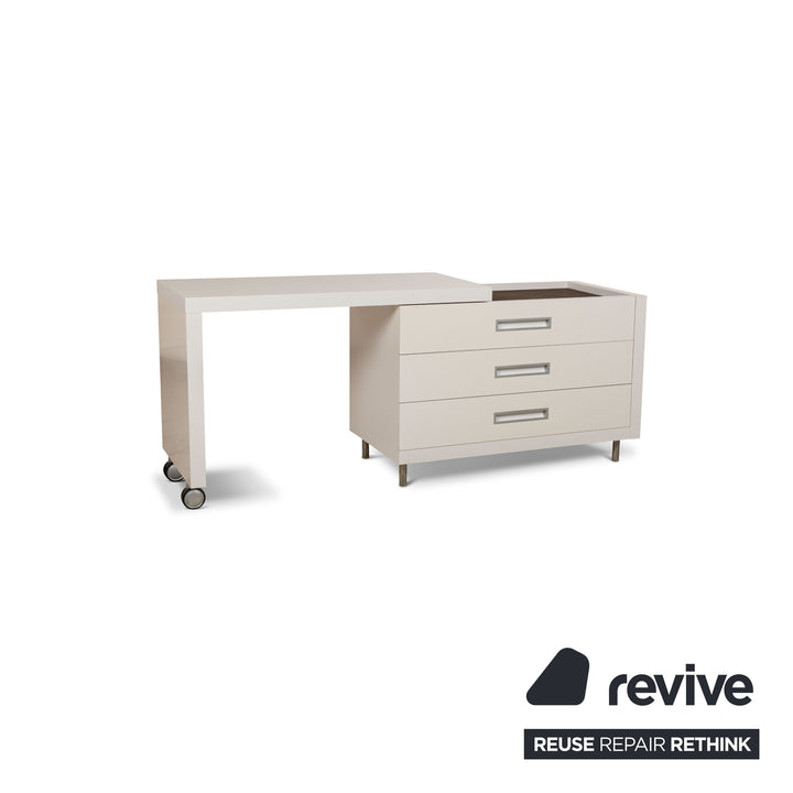 ligne roset Cineline wooden sideboard white manual function chest of drawers