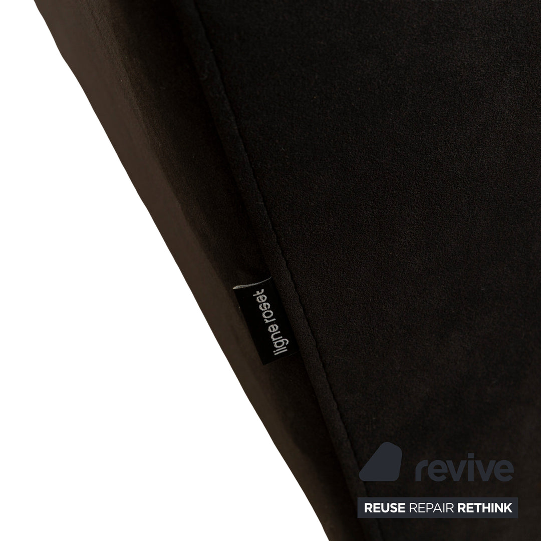 Ligne Roset Confluences Stoff Ecksofa Grau Graublau SchwarzSofa Couch