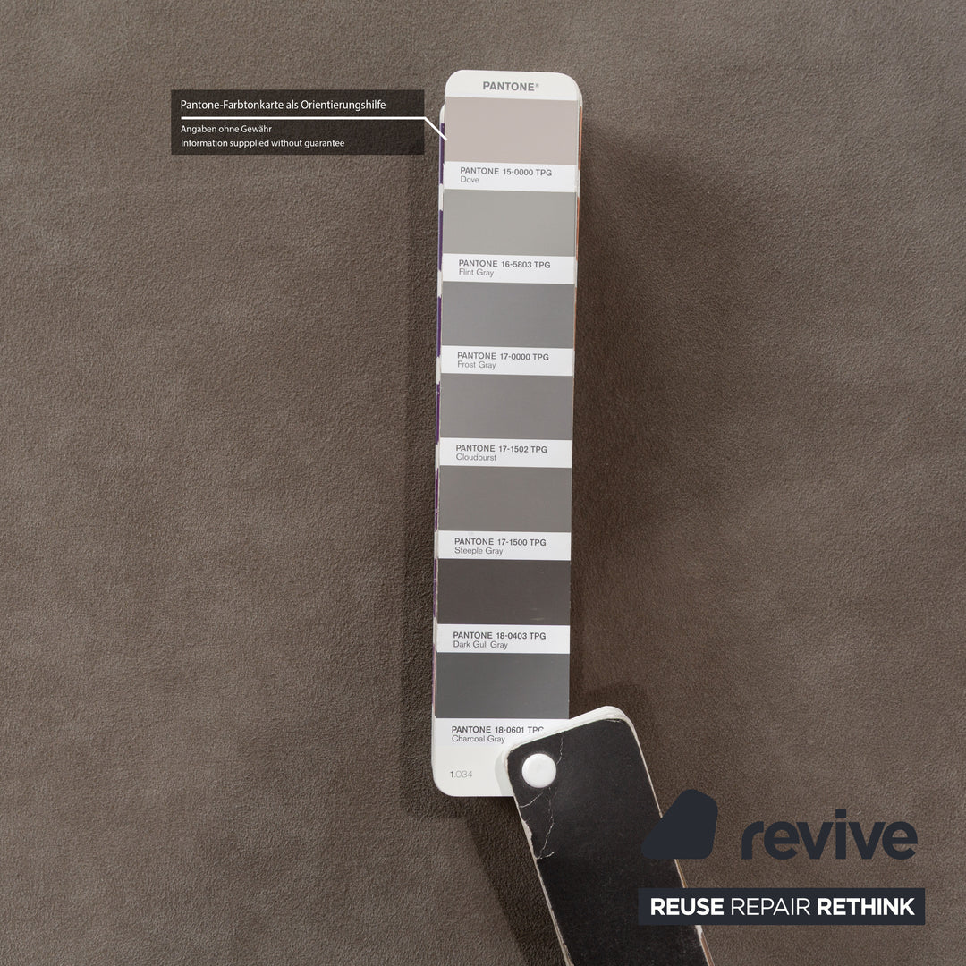 Ligne Roset Confluences Stoff Ecksofa Grau Graublau SchwarzSofa Couch