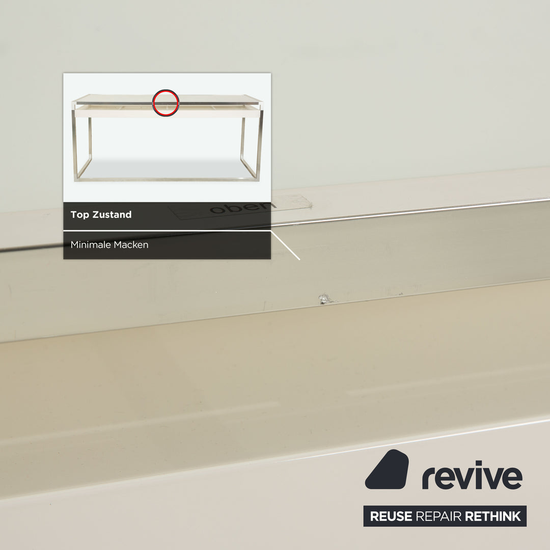 ligne roset Contour Glas Schreibtisch Weiß Homeoffice Büro Schublade