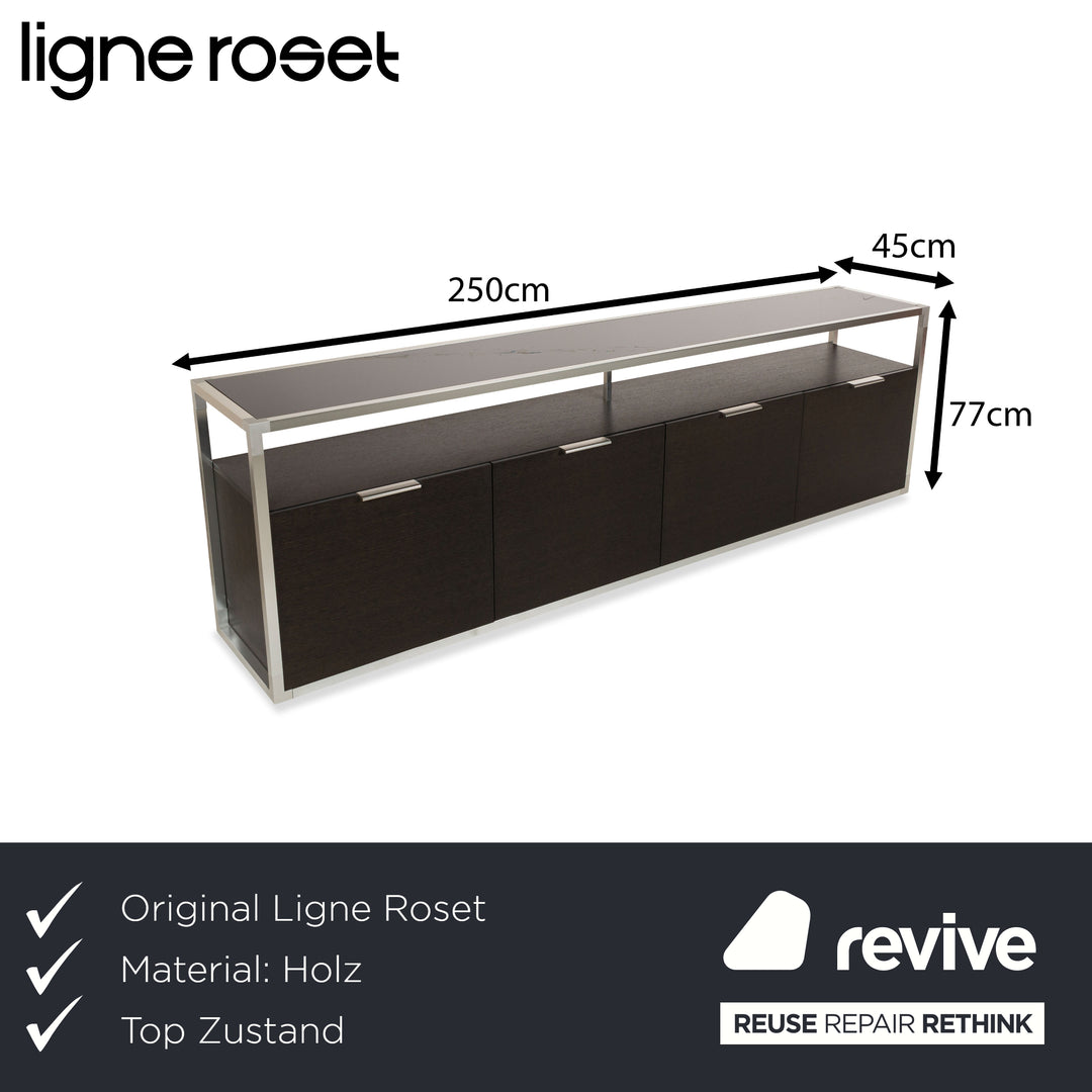 ligne roset Contour Wooden Sideboard Grey