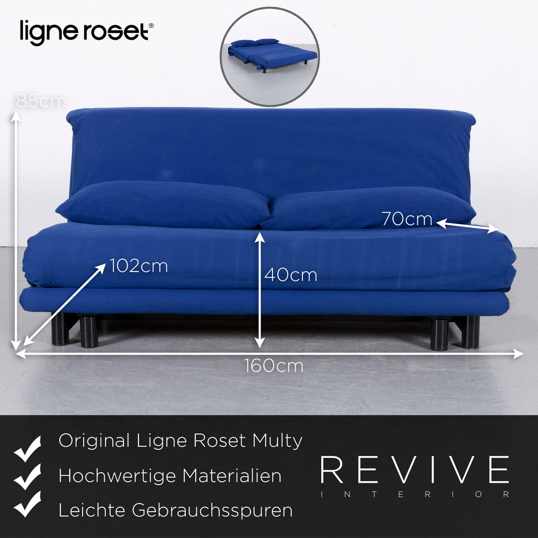 Ligne Roset Multy Canapé-lit en tissu design Bleu Canapé trois places Caractéristique #5851