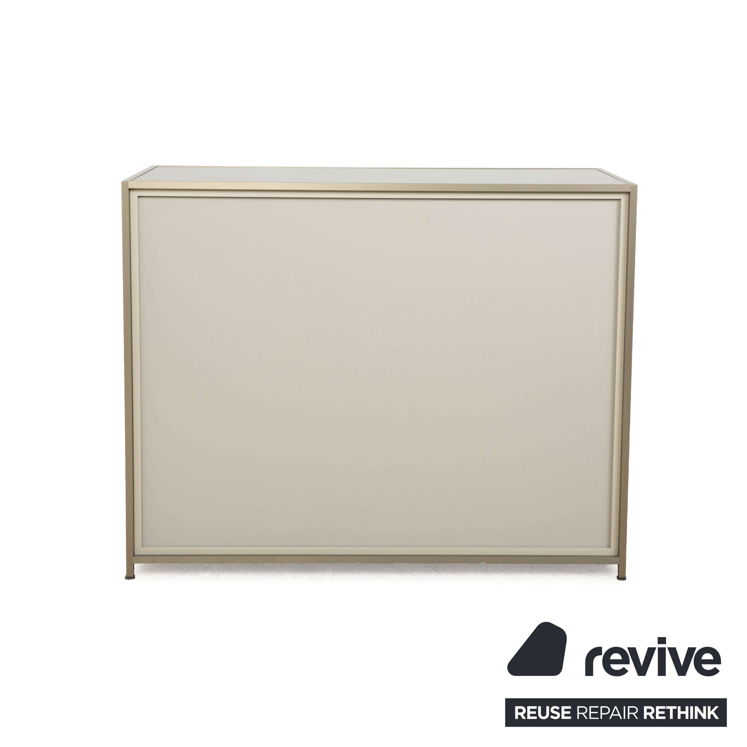 Ligne Roset Dita wooden sideboard anthracite metal drawers