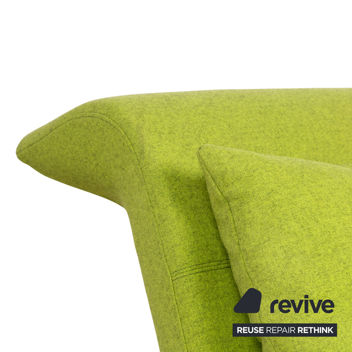 ligne roset Downtown fabric lounger green manual function