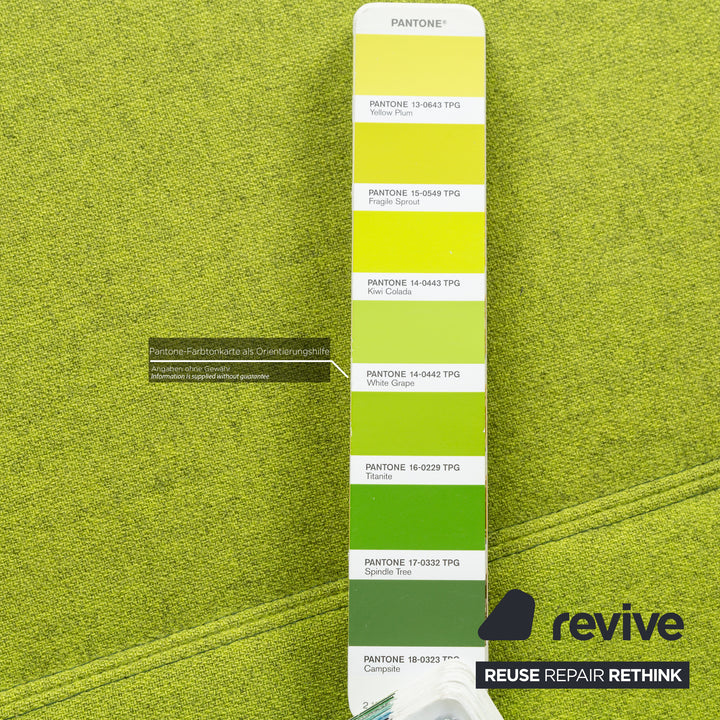 ligne roset Downtown fabric lounger green manual function