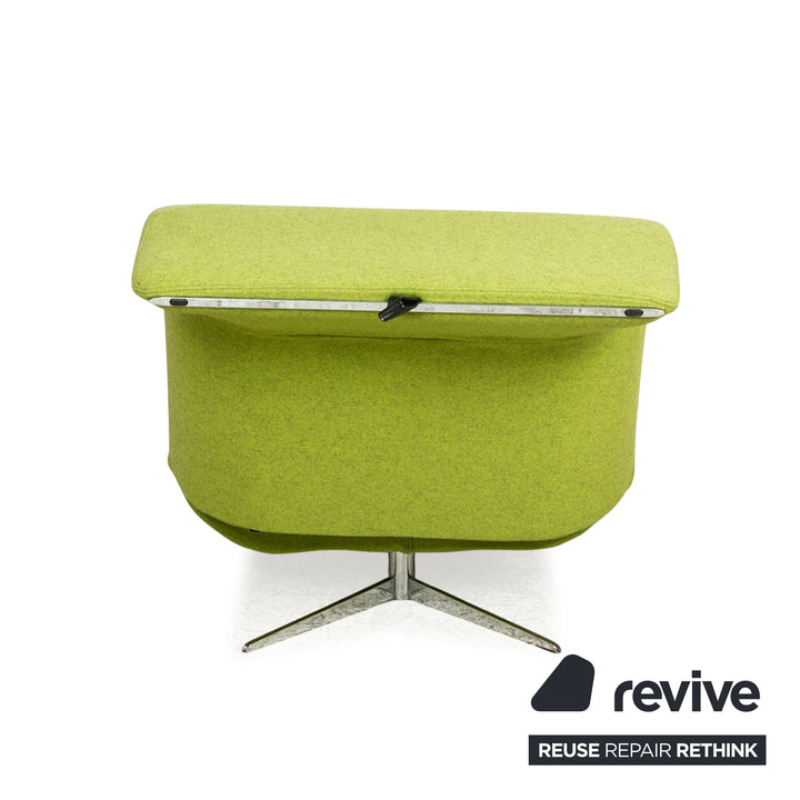 ligne roset Downtown fabric lounger green manual function