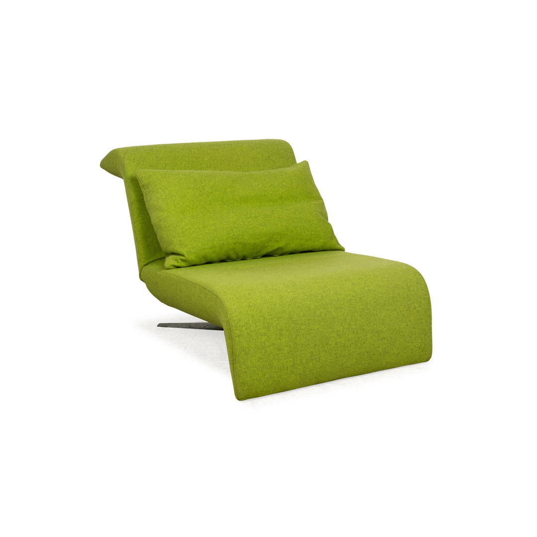 ligne roset Downtown fabric lounger green manual function