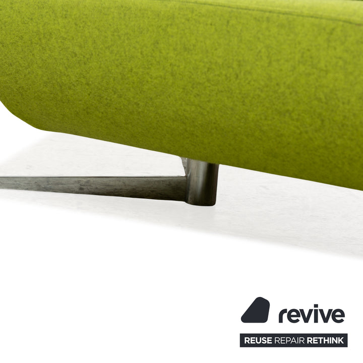 ligne roset Downtown fabric lounger green manual function