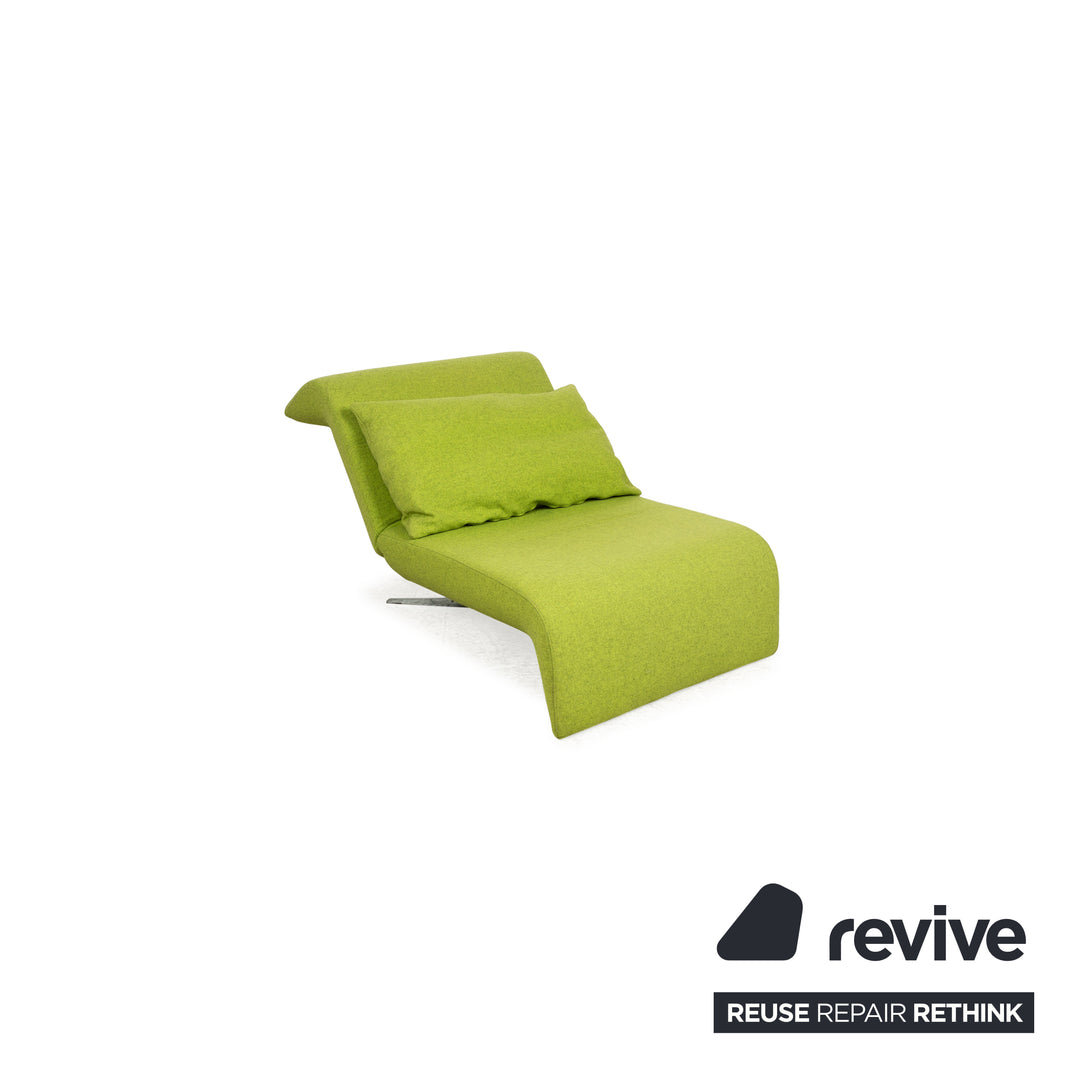 ligne roset Downtown fabric lounger green manual function