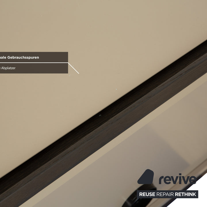 Buffet en bois Ligne Roset ESTAMPE marron beige crème meuble TV