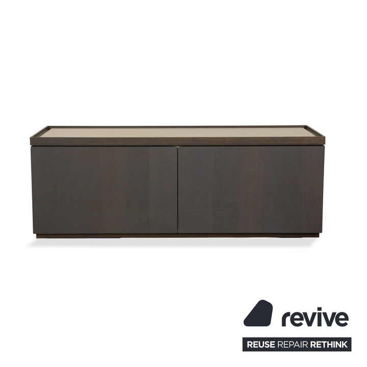 Buffet en bois Ligne Roset ESTAMPE marron beige crème meuble TV