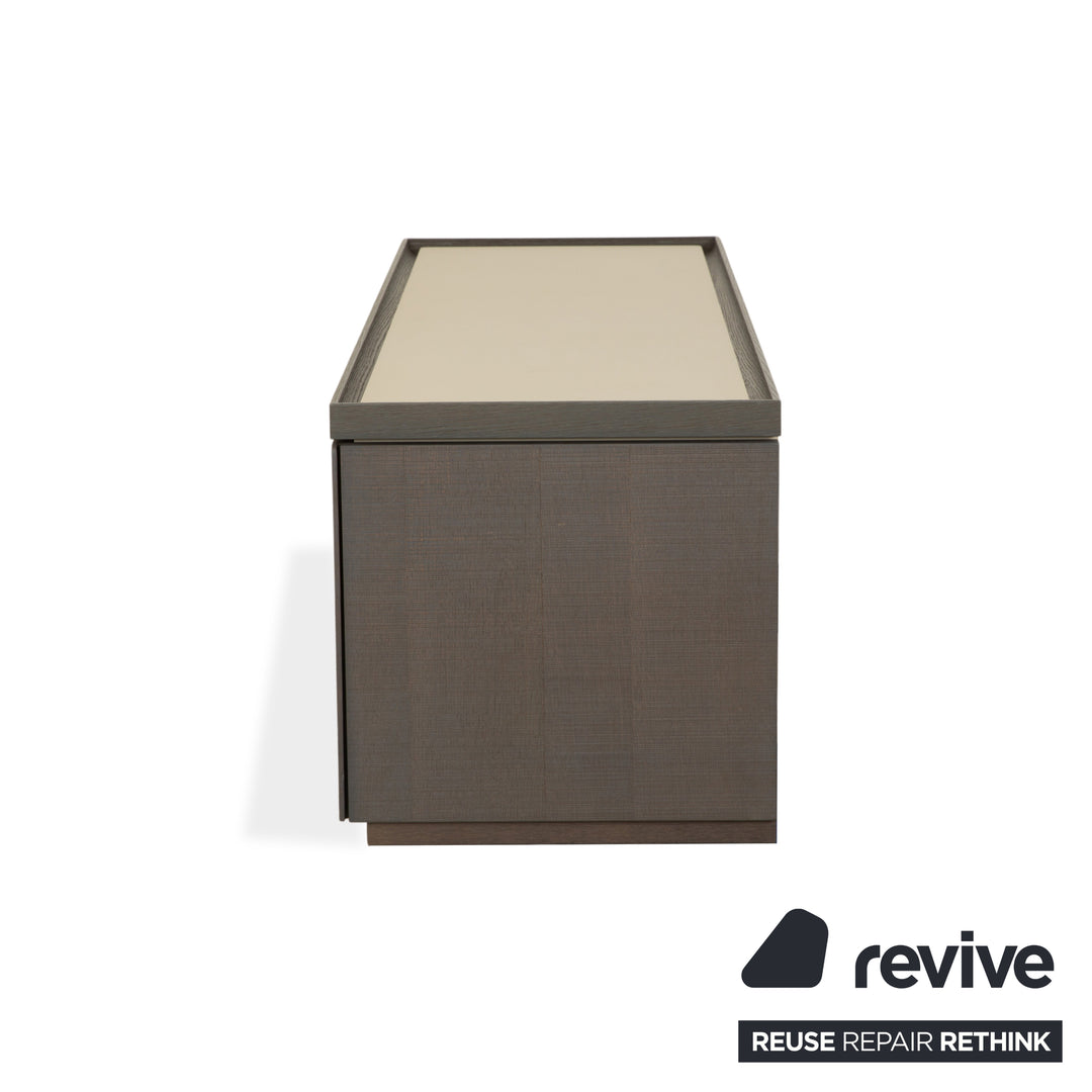 Buffet en bois Ligne Roset ESTAMPE marron beige crème meuble TV