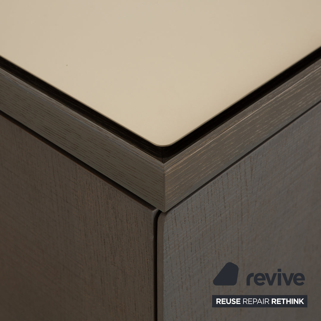 Buffet en bois Ligne Roset ESTAMPE marron beige crème meuble TV