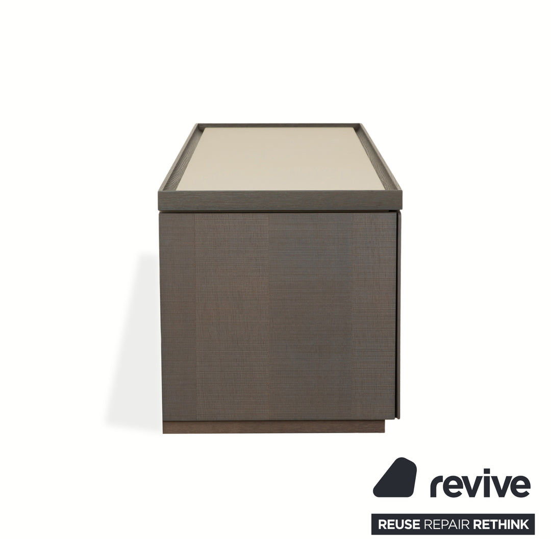 Buffet en bois Ligne Roset ESTAMPE marron beige crème meuble TV