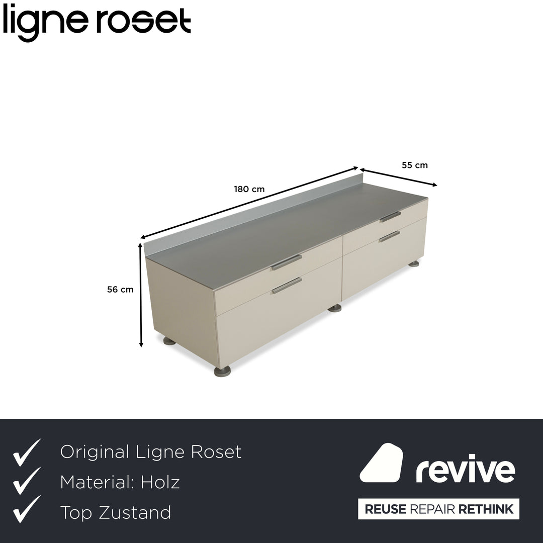 ligne roset Everywhere Wooden Sideboard White