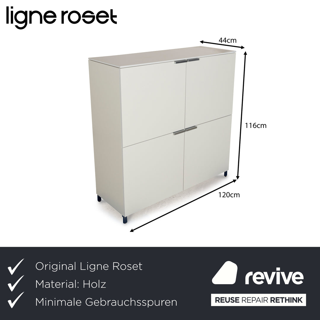 Ligne Roset Everywhere Wooden Sideboard White