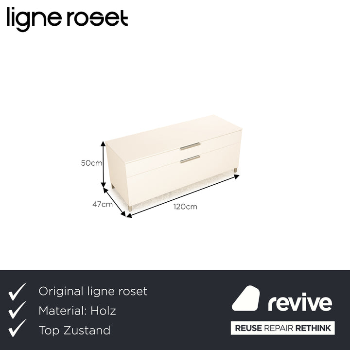 ligne roset EVERYWHERE wooden sideboard white lowboard