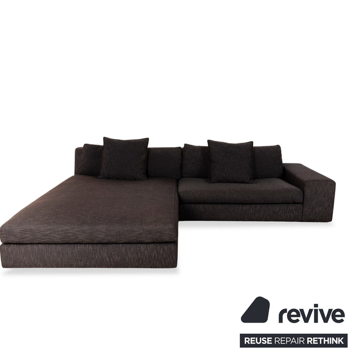 ligne roset Exclusif canapé d'angle en tissu méridienne gauche canapé gris