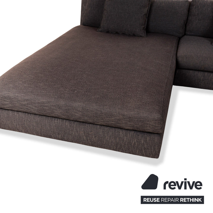 ligne roset Exclusif canapé d'angle en tissu méridienne gauche canapé gris