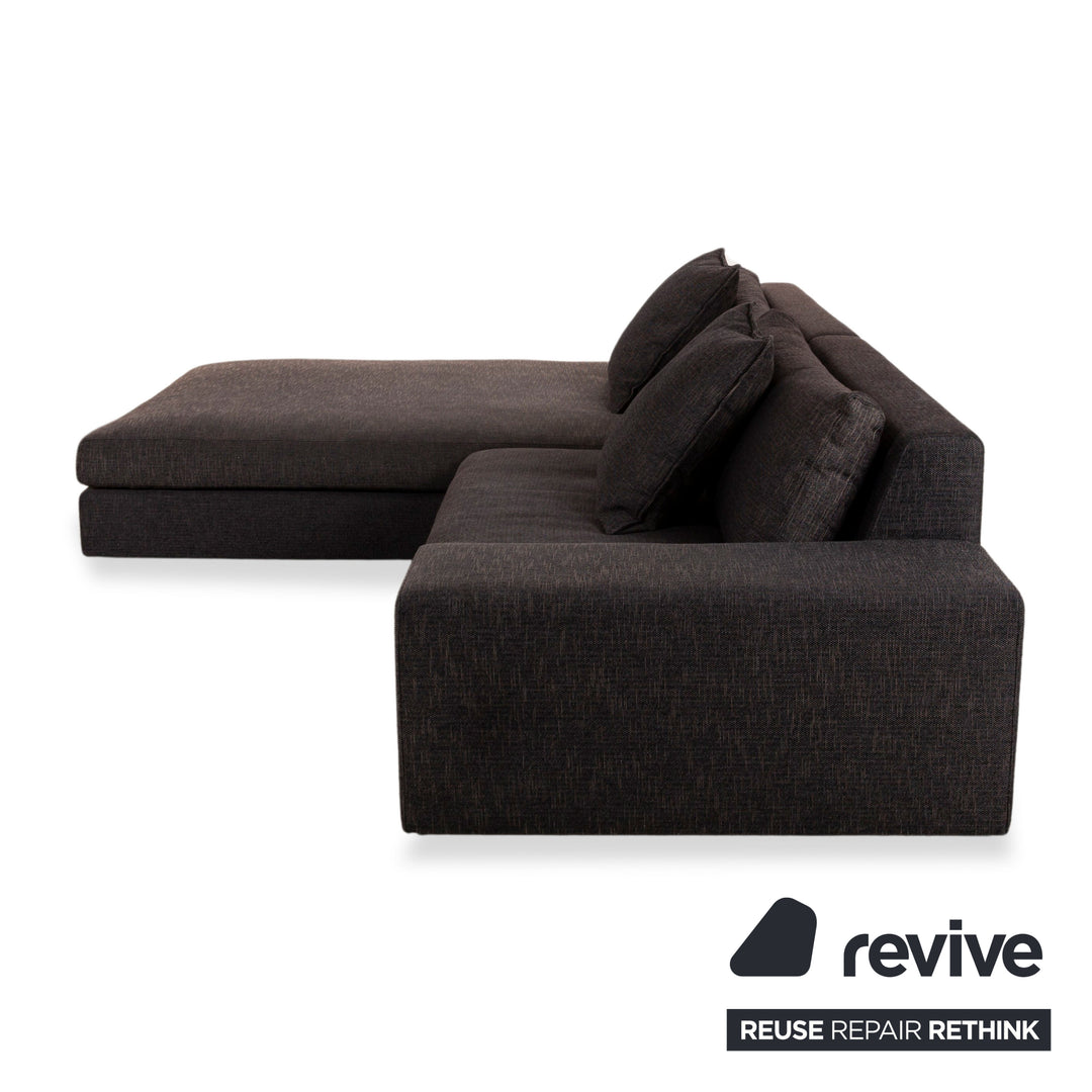 ligne roset Exclusif canapé d'angle en tissu méridienne gauche canapé gris