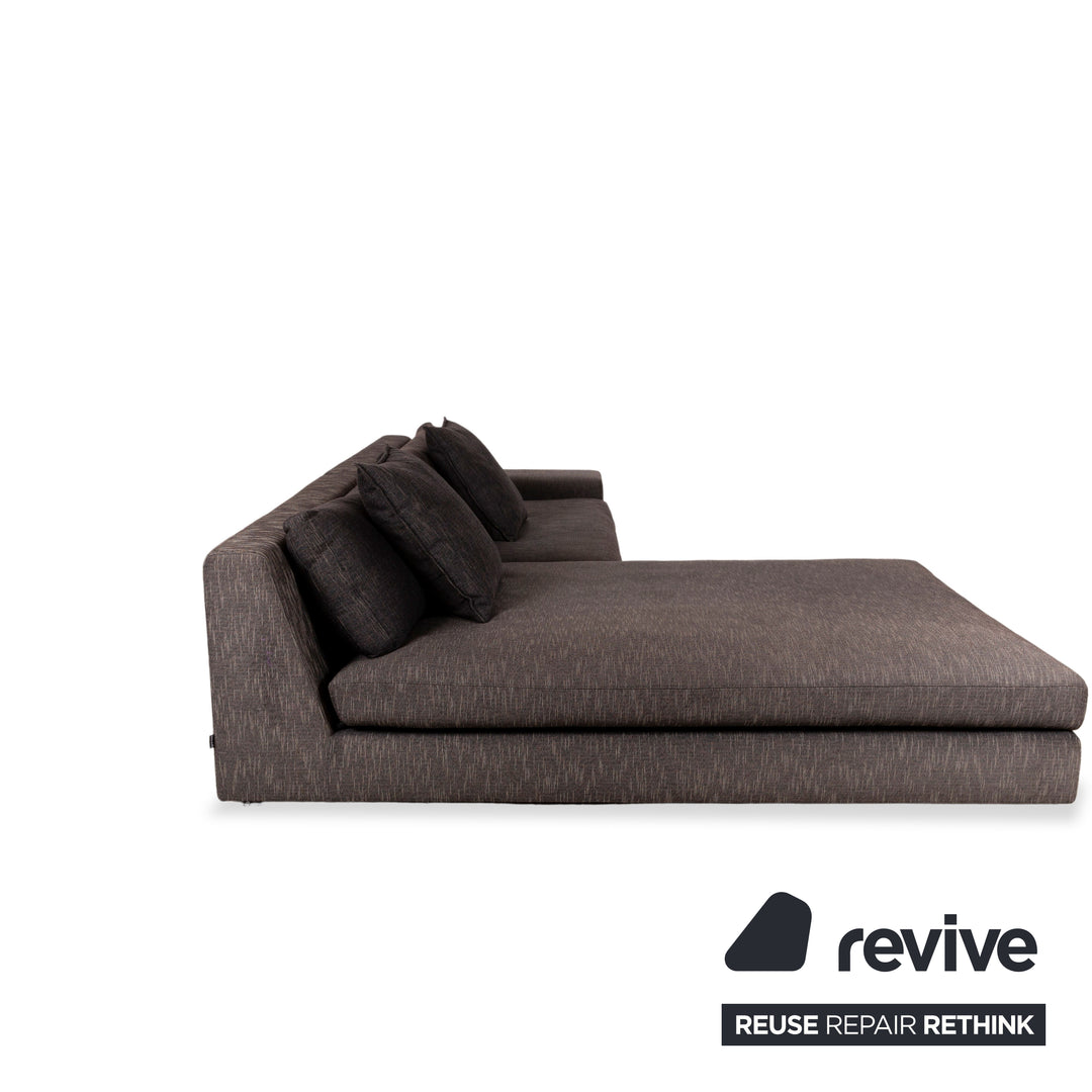 ligne roset Exclusif canapé d'angle en tissu méridienne gauche canapé gris