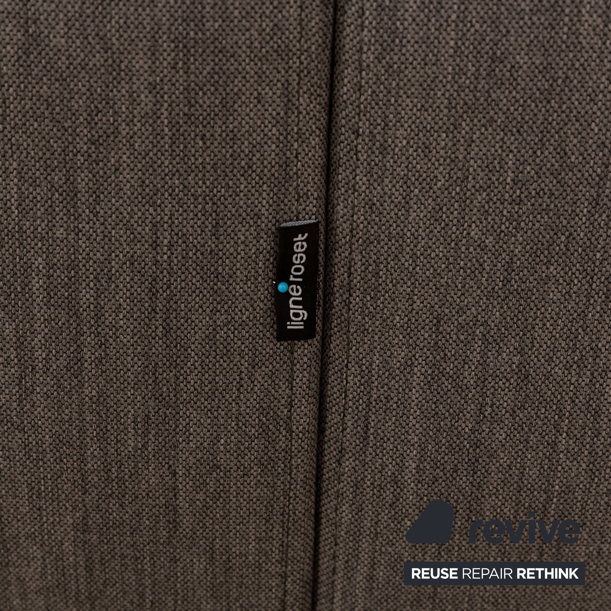 ligne roset EXCLUSIF méridienne transat en tissu gris